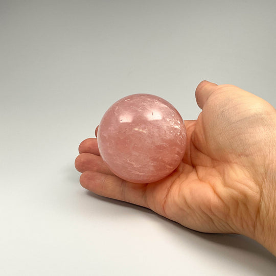 Rose Quartz Sphere-Rocks and Gems Canada