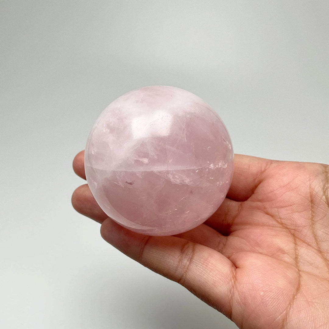Rose Quartz Sphere-Rocks and Gems Canada