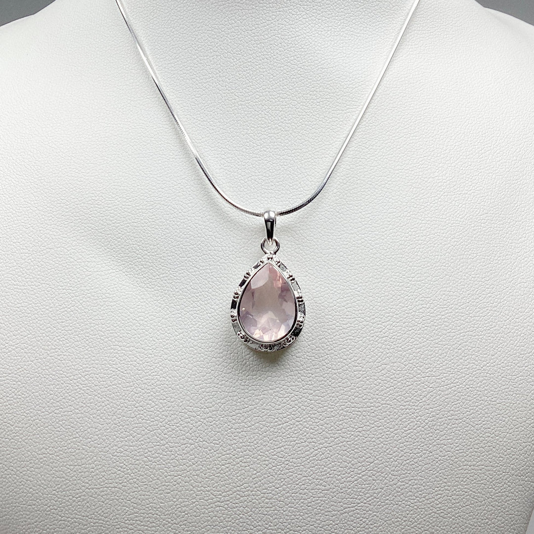 Rose Quartz Pendant - Rocks and Gems Canada