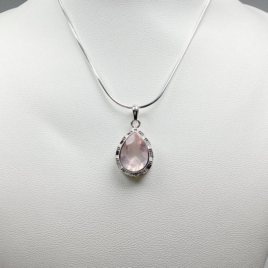 Rose Quartz Pendant - Rocks and Gems Canada