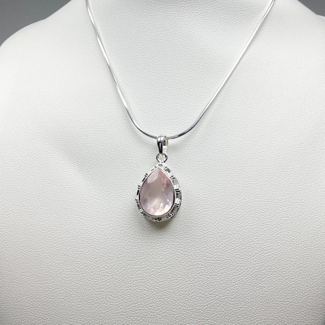 Rose Quartz Pendant - Rocks and Gems Canada
