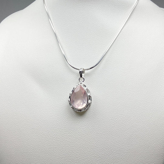 Rose Quartz Pendant - Rocks and Gems Canada