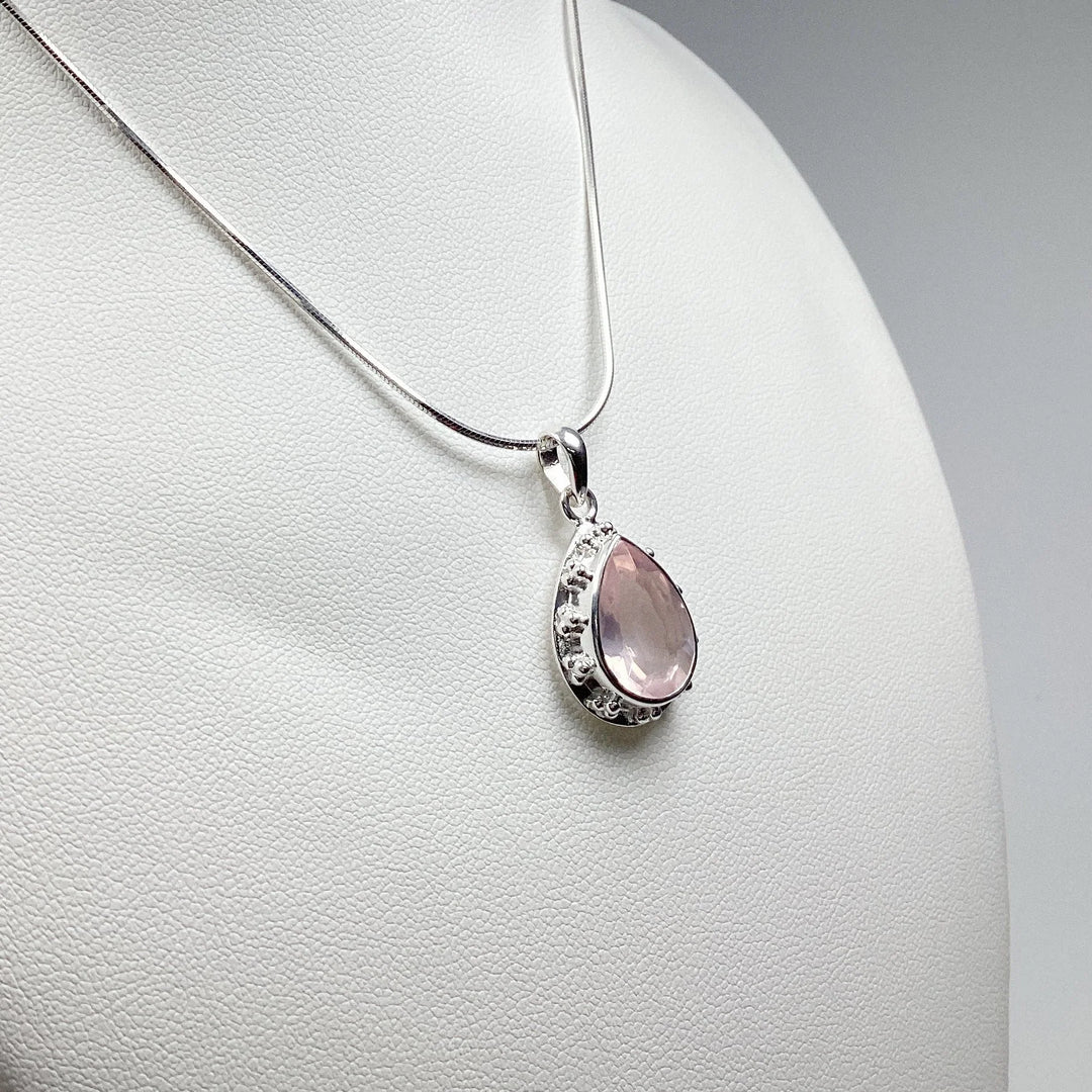 Rose Quartz Pendant - Rocks and Gems Canada