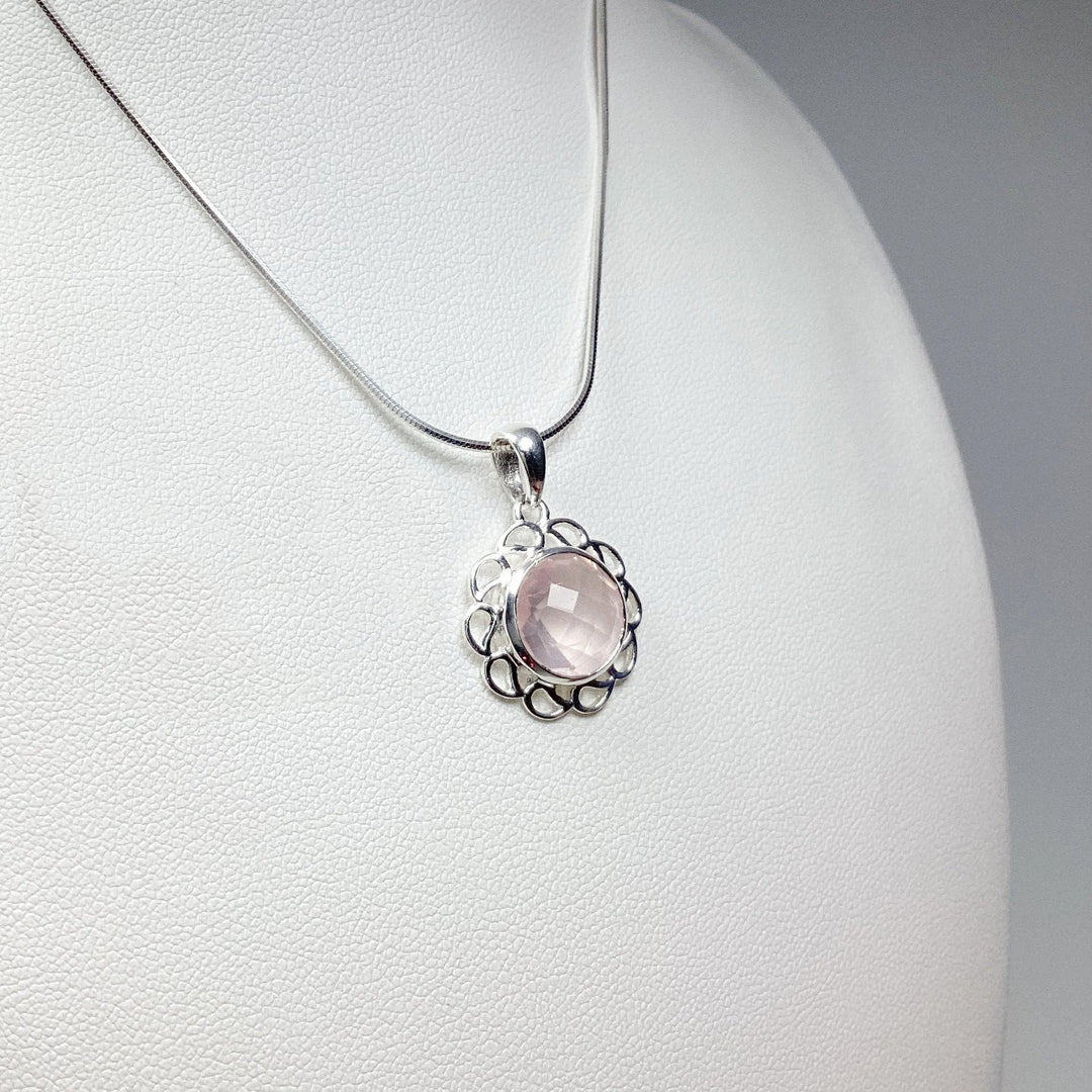 Rose Quartz Pendant - Rocks and Gems Canada
