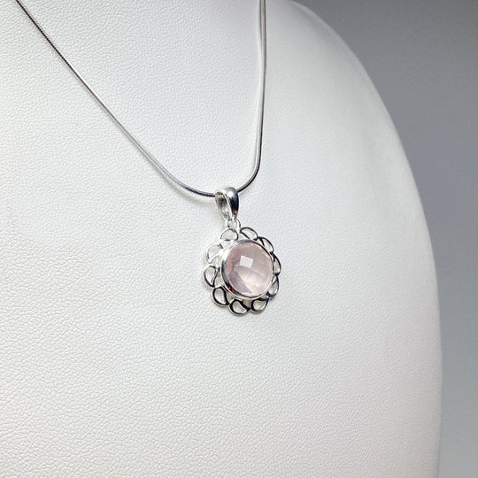 Rose Quartz Pendant - Rocks and Gems Canada