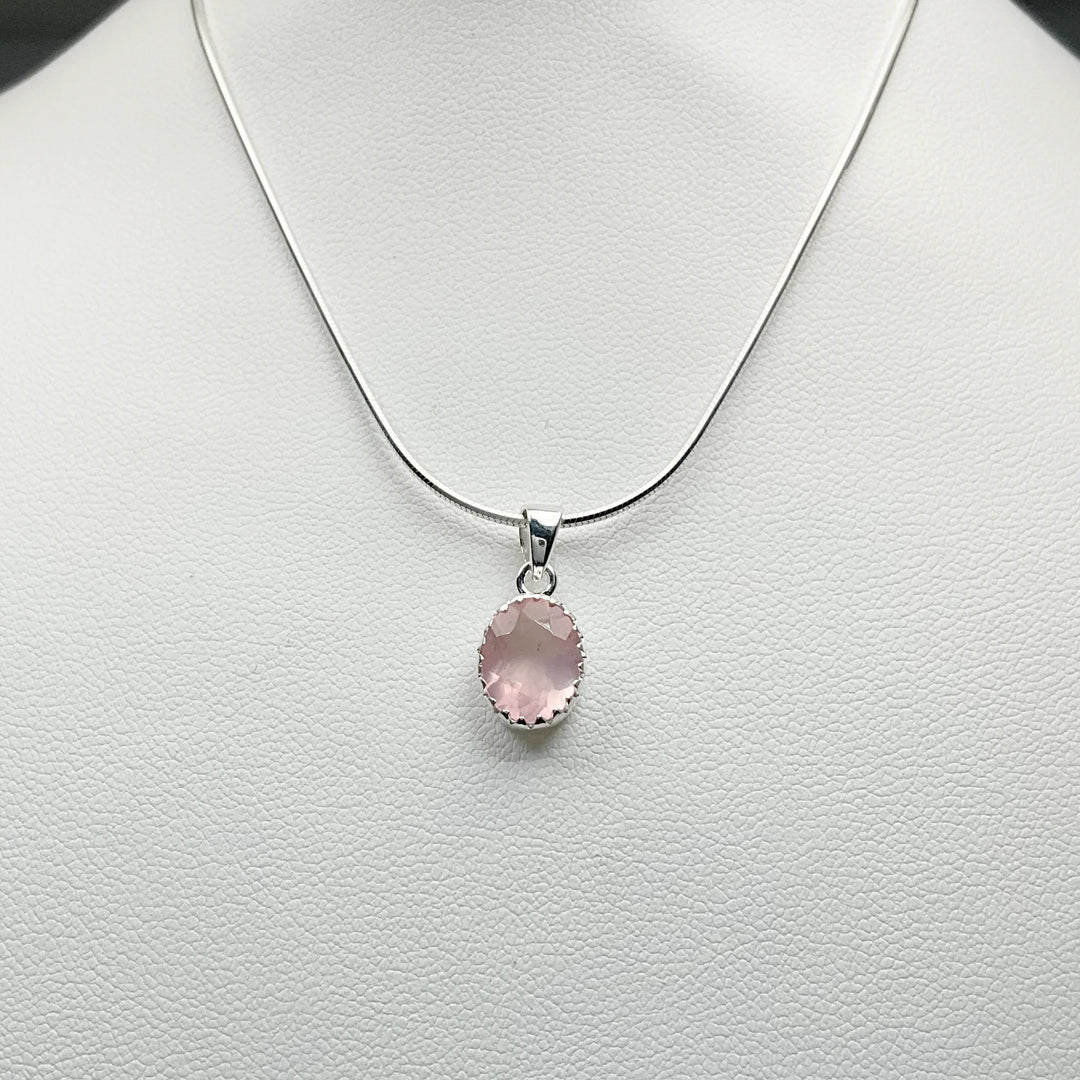 Rose Quartz Pendant - Rocks and Gems Canada