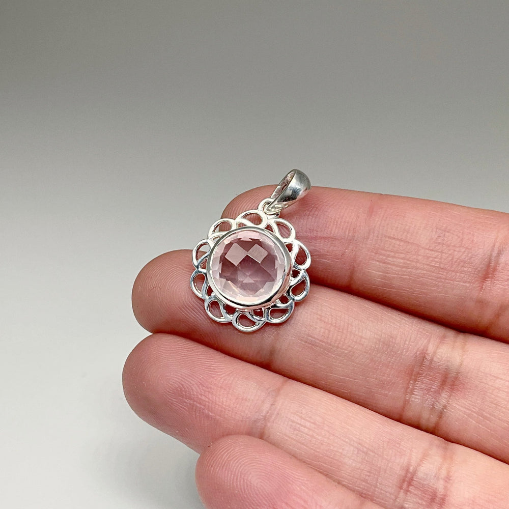 Rose Quartz Pendant - Rocks and Gems Canada