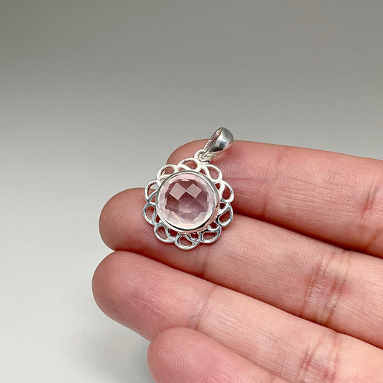 Rose Quartz Pendant - Rocks and Gems Canada