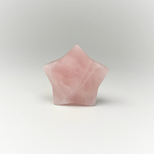 Rose Quartz Star Carving - Rocks and Gems Canada