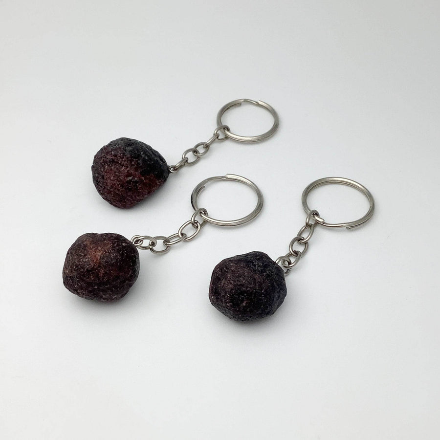 Rough Garnet Keychain-Rocks and Gems Canada