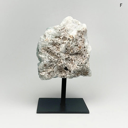 Rough Fluorite on Metal Display Stand - Rocks and Gems Canada