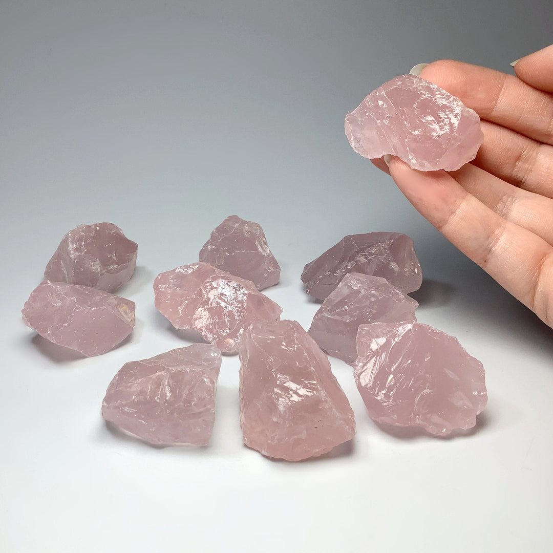 Rose Quartz Rough Chunk - Rocks and Gems Canada