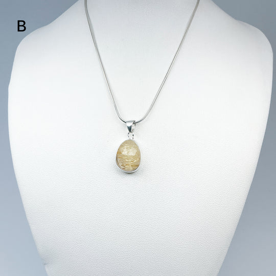 Rutilated Quartz Pendant-Rocks and Gems Canada