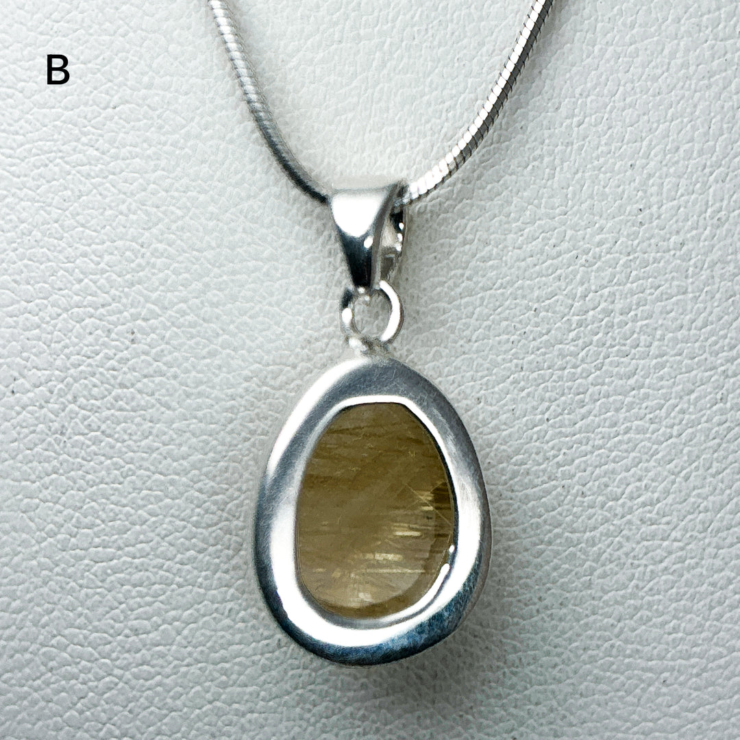 Rutilated Quartz Pendant-Rocks and Gems Canada