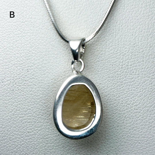 Rutilated Quartz Pendant-Rocks and Gems Canada