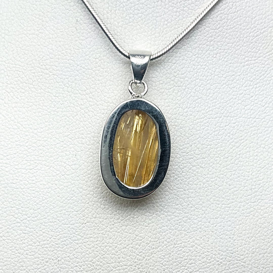 Rutilated Quartz Pendant-Rocks and Gems Canada