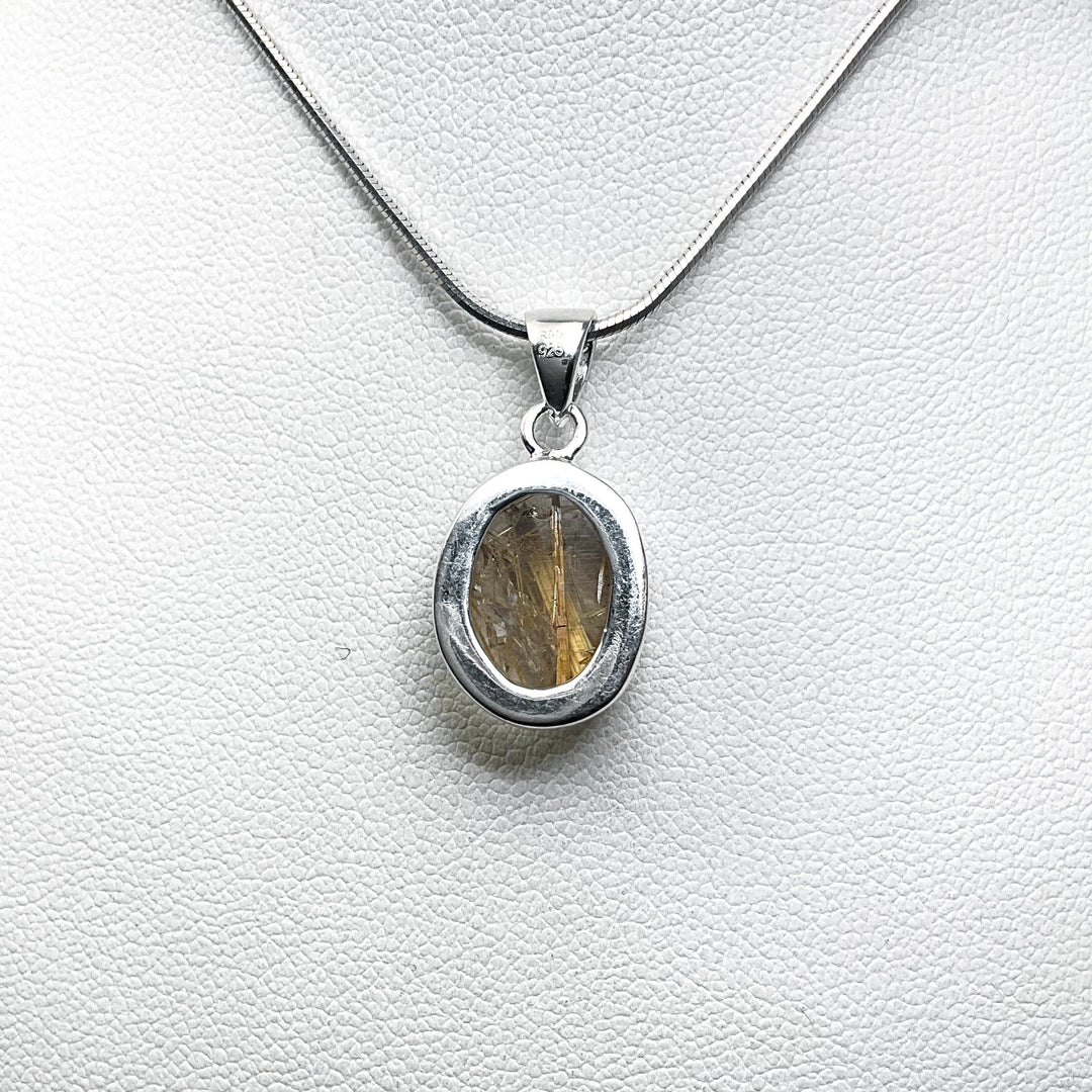 Rutilated Quartz Pendant-Rocks and Gems Canada