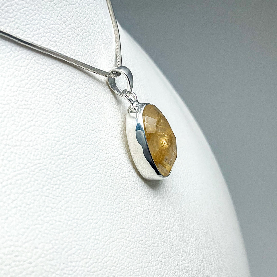 Rutilated Quartz Pendant-Rocks and Gems Canada