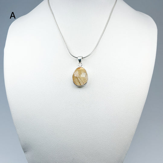 Rutilated Quartz Pendant-Rocks and Gems Canada