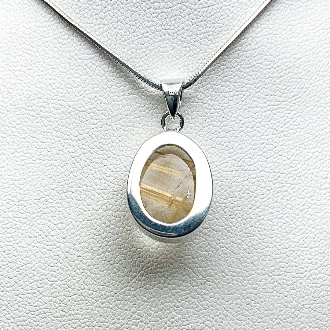 Rutilated Quartz Pendant-Rocks and Gems Canada