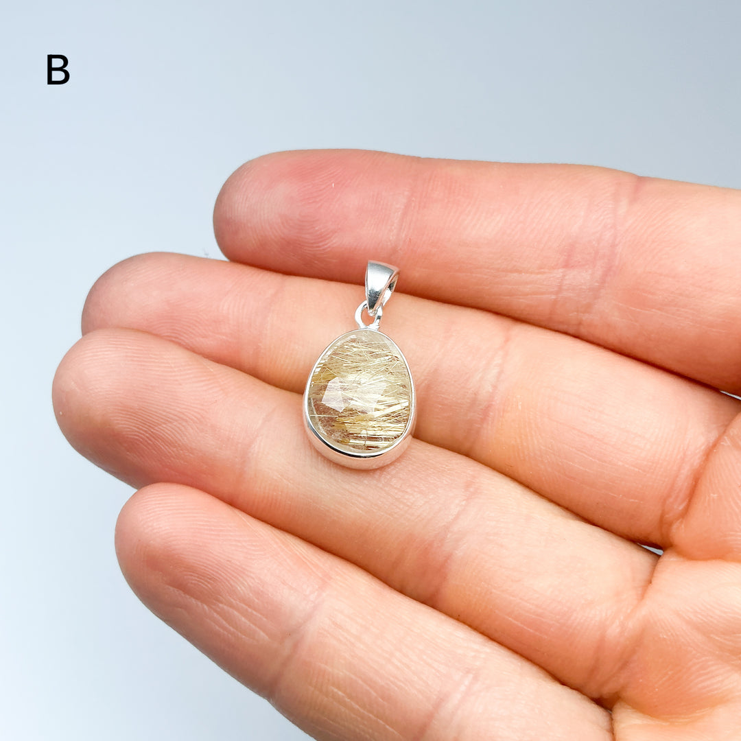 Rutilated Quartz Pendant-Rocks and Gems Canada