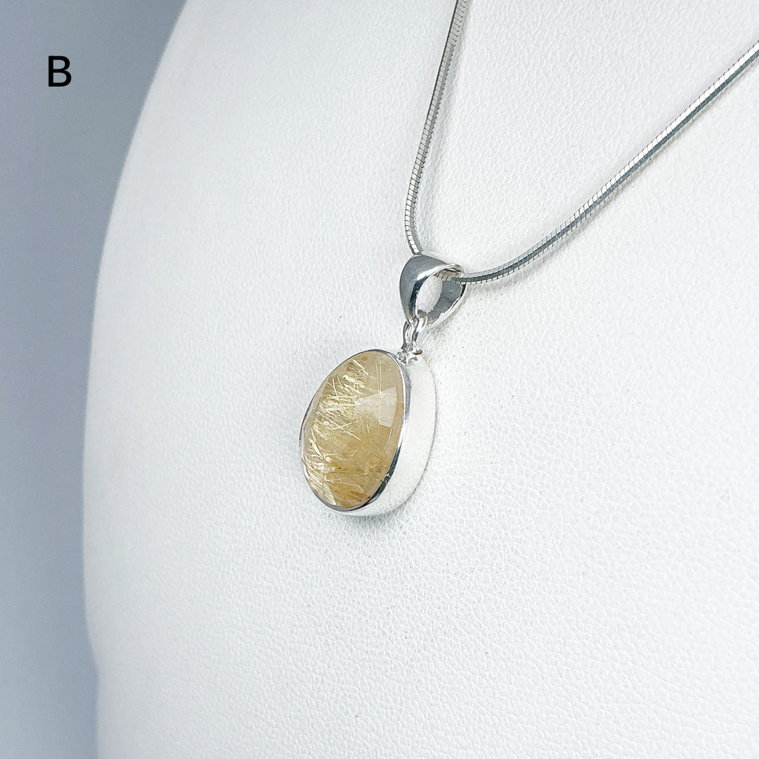 Rutilated Quartz Pendant-Rocks and Gems Canada