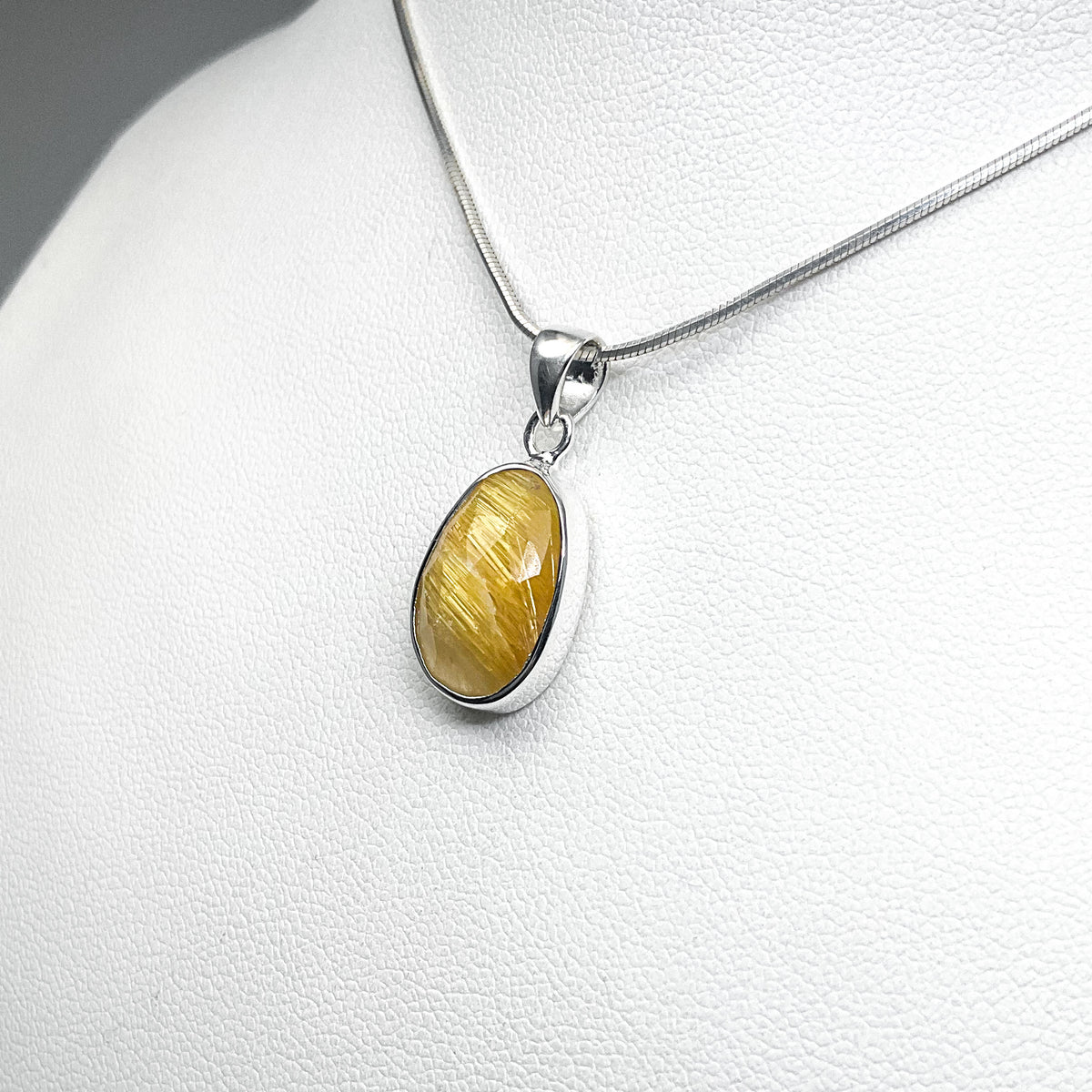 Rutilated Quartz Pendant-Rocks and Gems Canada