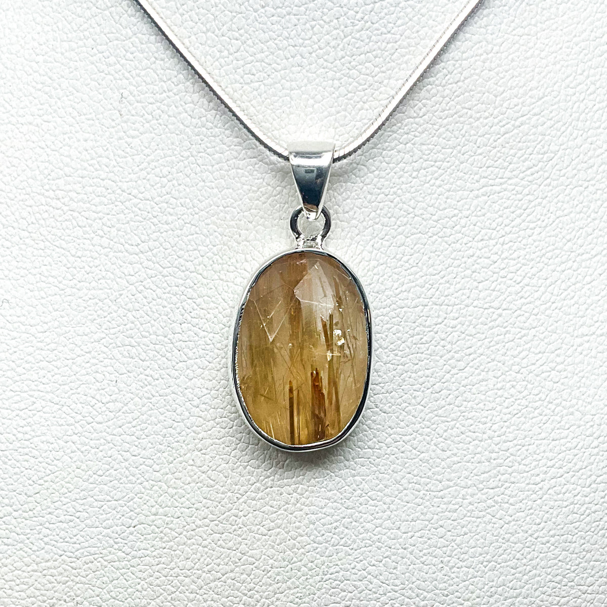 Rutilated Quartz Pendant-Rocks and Gems Canada