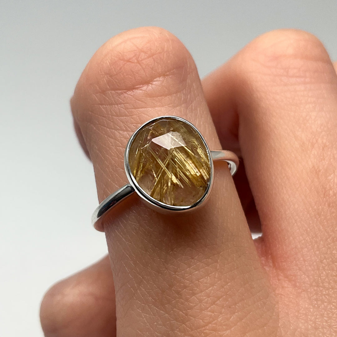 Rutilated Quartz Ring-Rocks and Gems Canada
