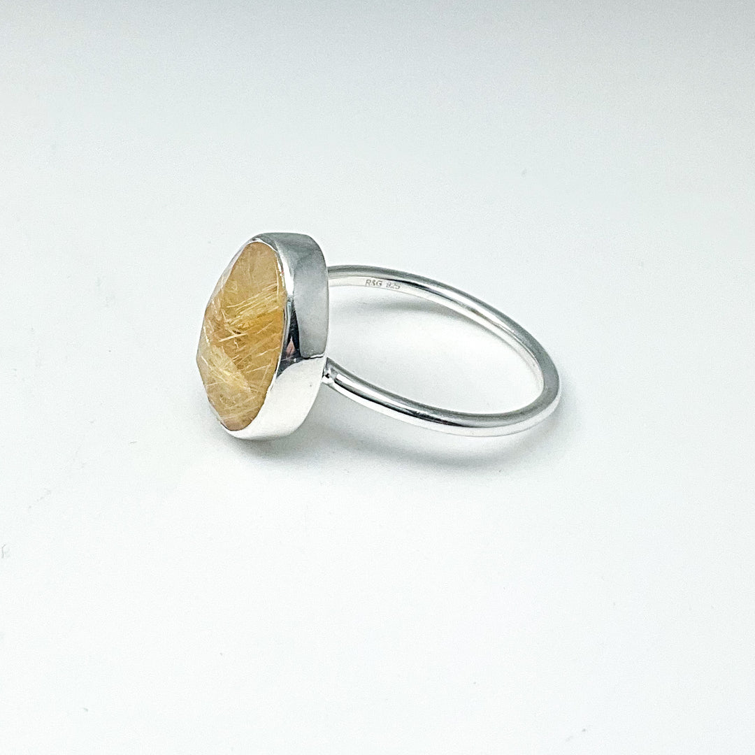 Rutilated Quartz Ring-Rocks and Gems Canada