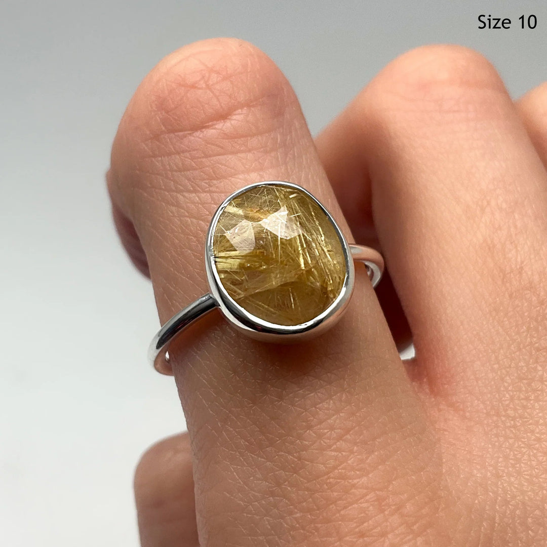 Rutilated Quartz Ring-Rocks and Gems Canada