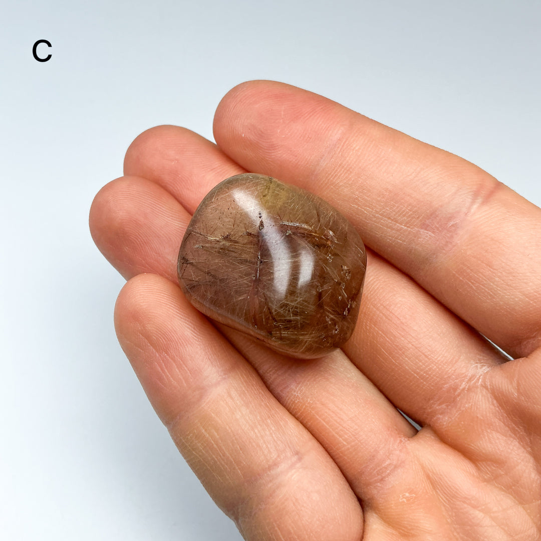 Rutilated Quartz Tumble-Rocks and Gems Canada