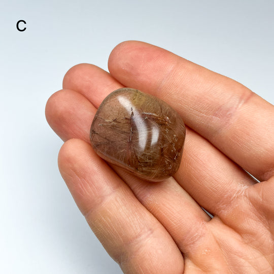 Rutilated Quartz Tumble-Rocks and Gems Canada