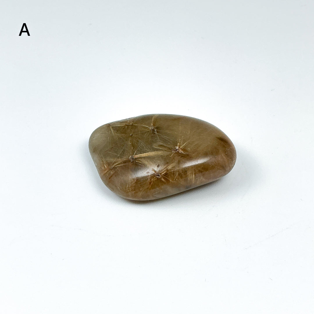Rutilated Quartz Tumble-Rocks and Gems Canada