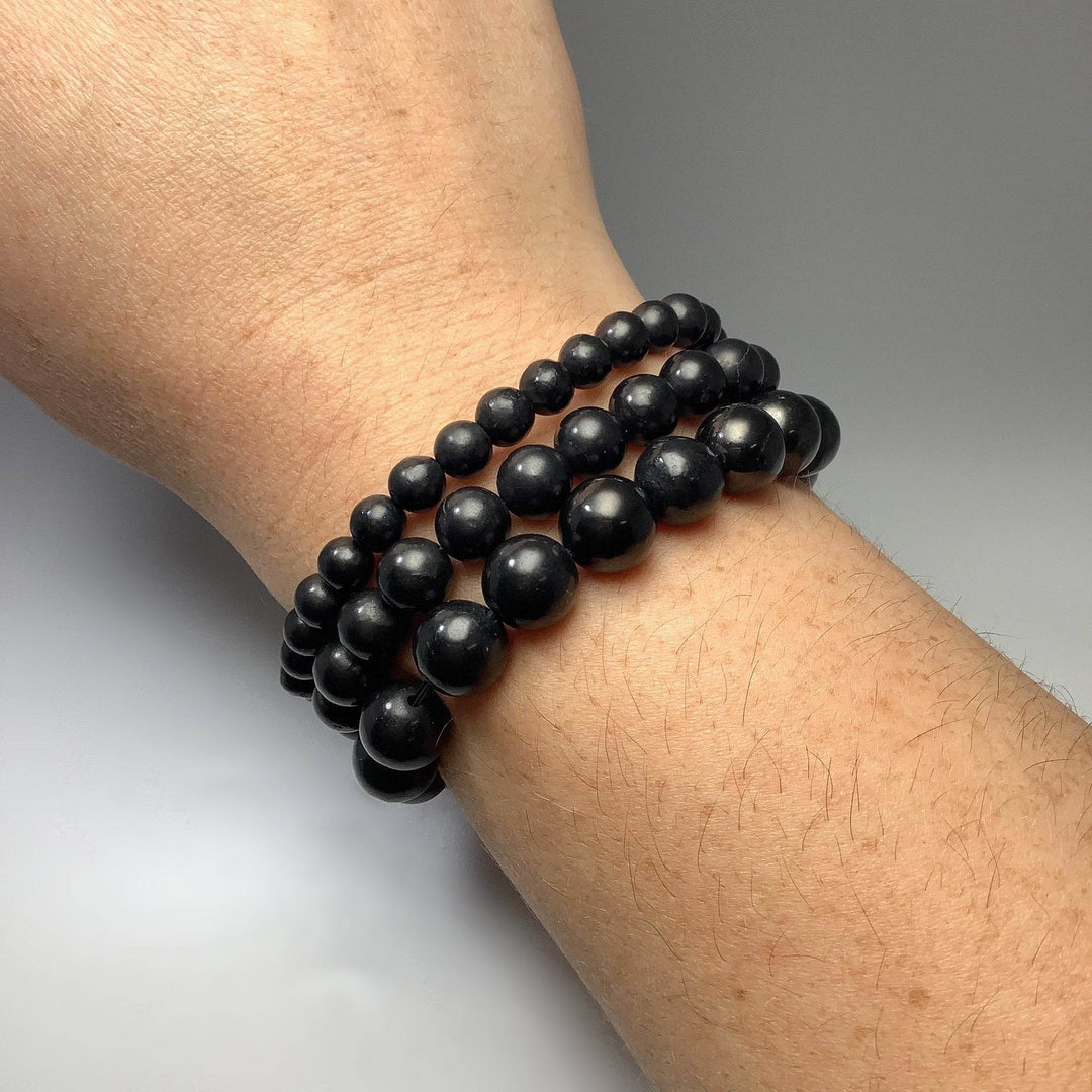 Shungite Beaded Bracelet-Rocks and Gems Canada