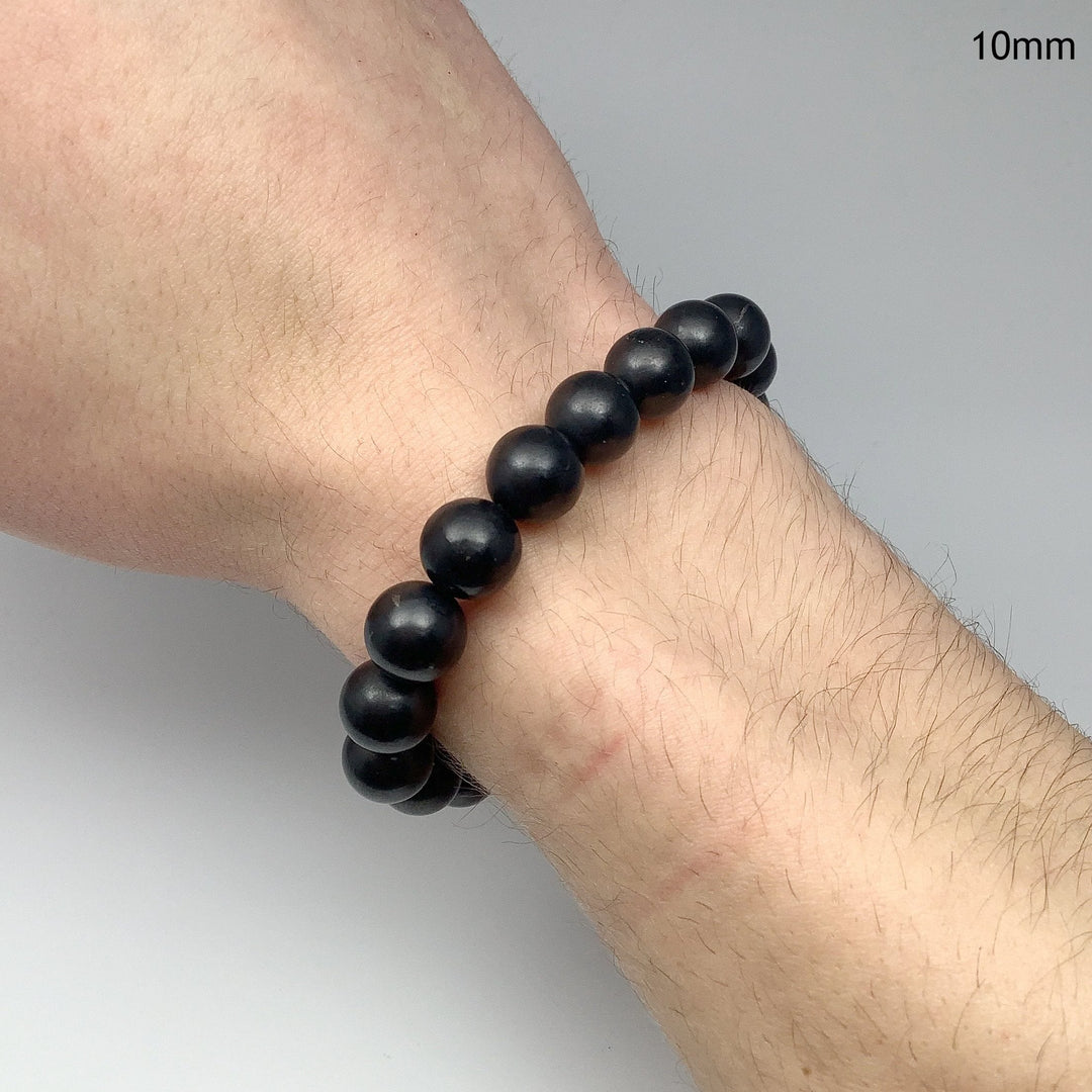 Shungite Beaded Bracelet - Rocks and Gems Canada