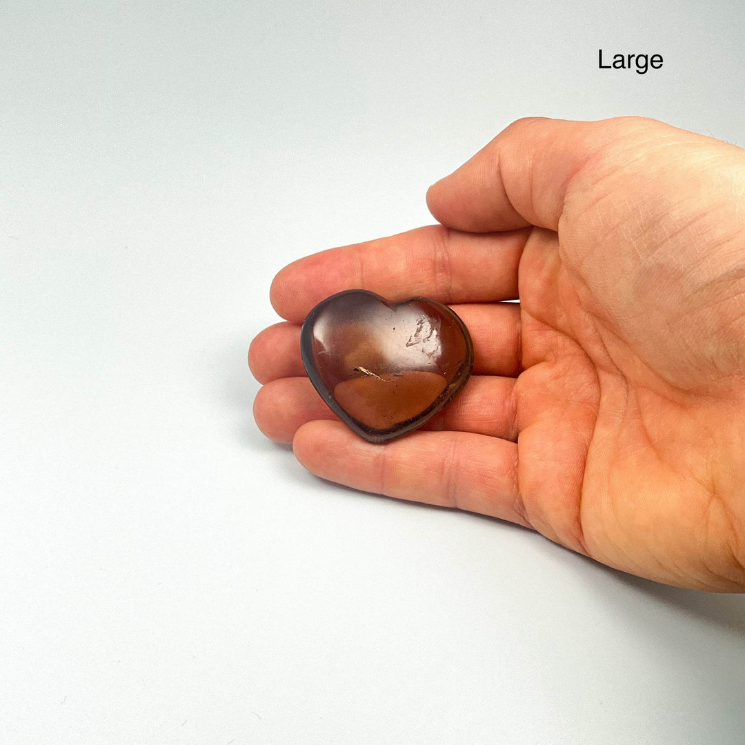 Smoky Quartz Heart-Rocks and Gems Canada