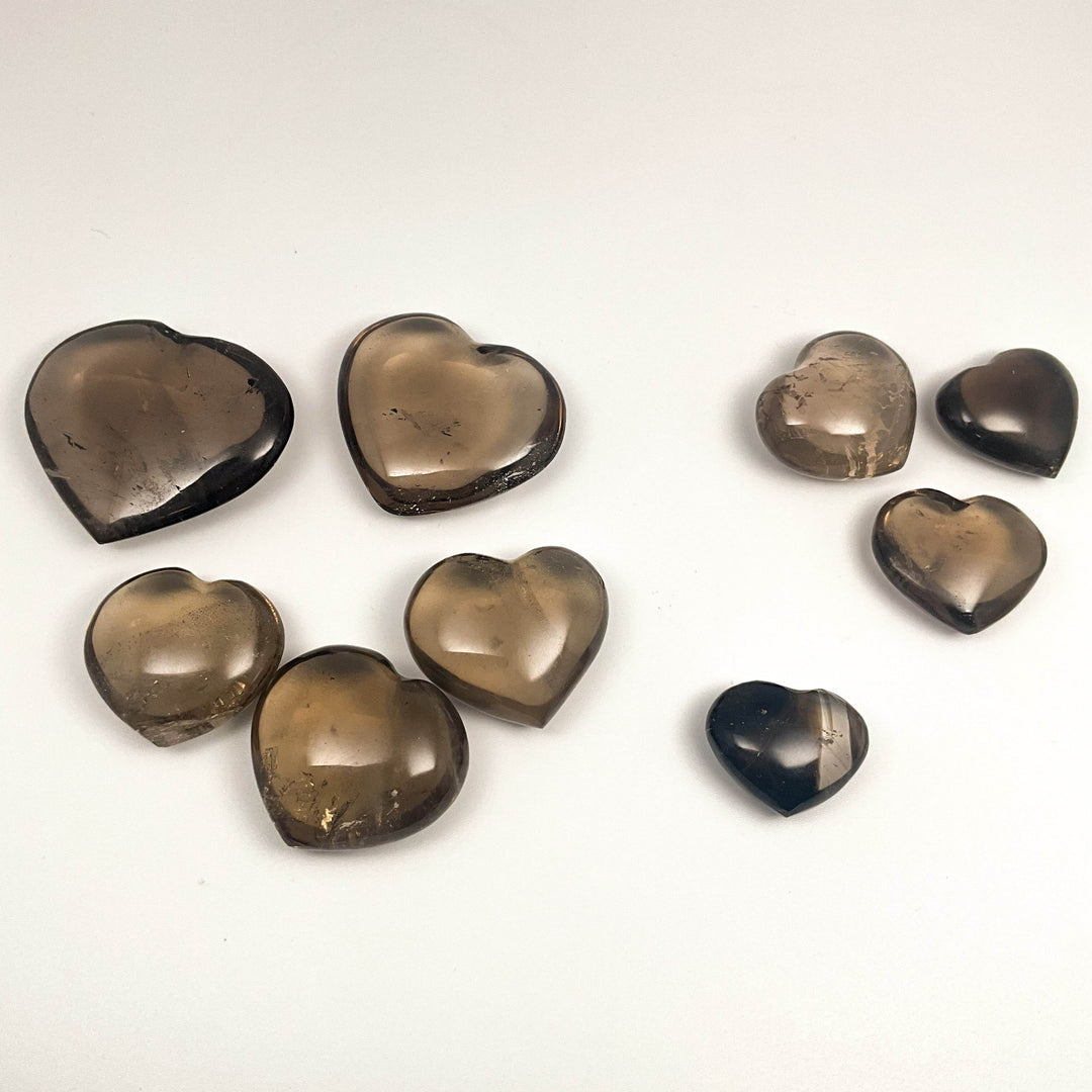 Smoky Quartz Heart-Rocks and Gems Canada