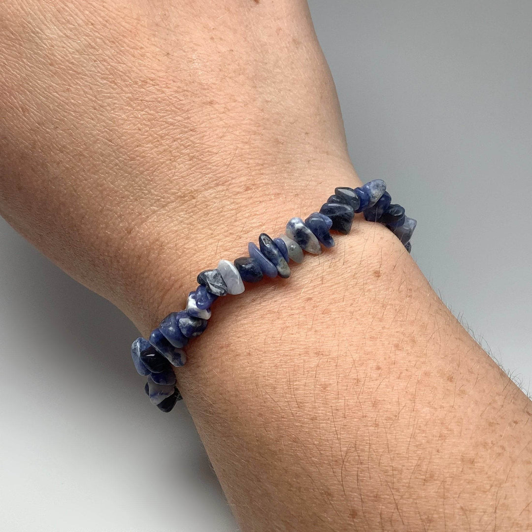 Sodalite Chip Beaded Bracelet-Rocks and Gems Canada