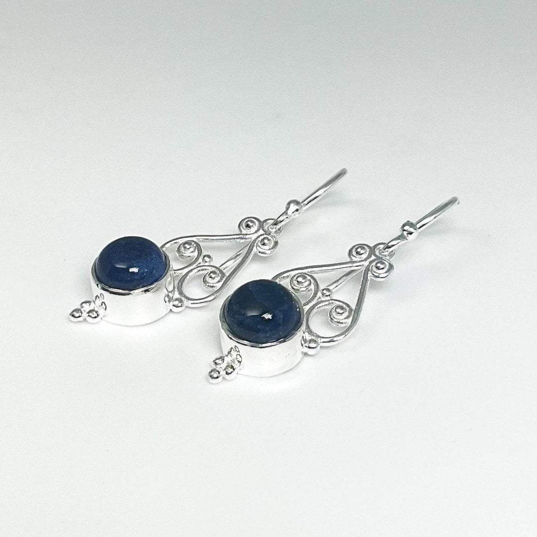 Sodalite Dangle Earrings-Rocks and Gems Canada
