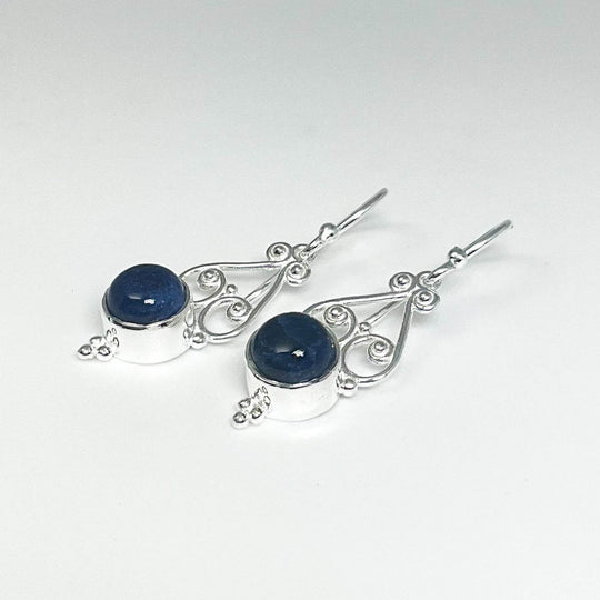 Sodalite Dangle Earrings-Rocks and Gems Canada