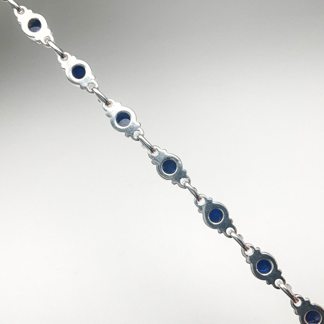 Sodalite Sterling Silver Bracelet-Rocks and Gems Canada