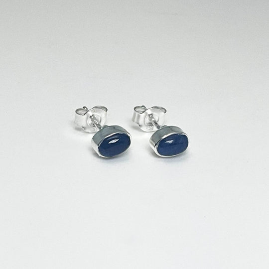 Sodalite Stud Earrings-Rocks and Gems Canada
