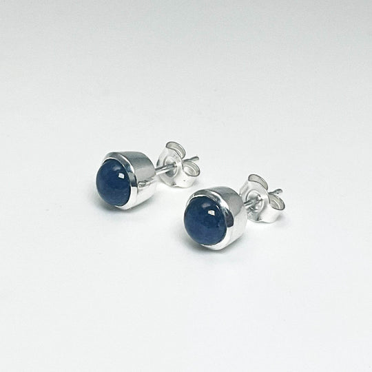 Sodalite Stud Earrings-Rocks and Gems Canada