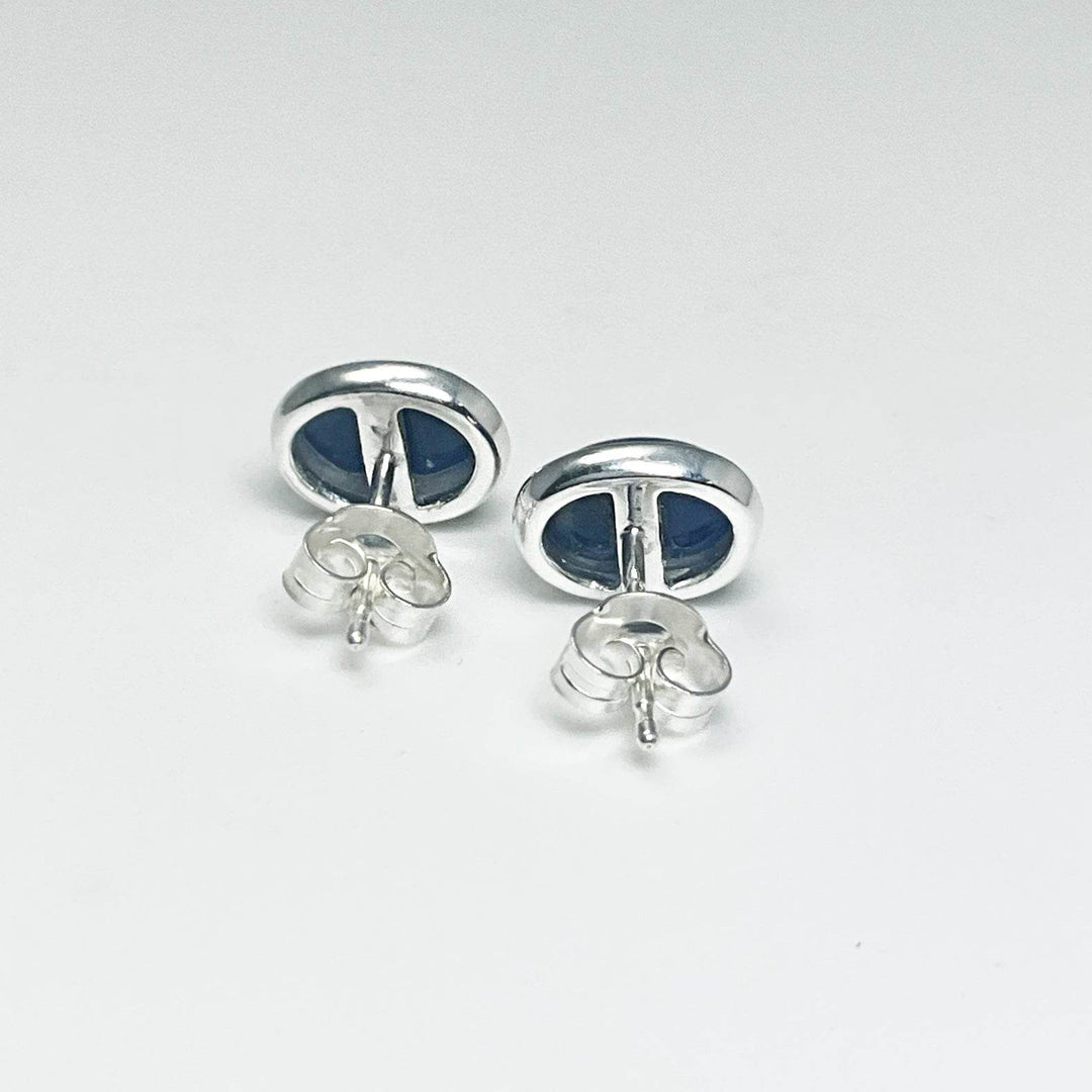 Sodalite Stud Earrings-Rocks and Gems Canada