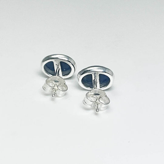 Sodalite Stud Earrings-Rocks and Gems Canada