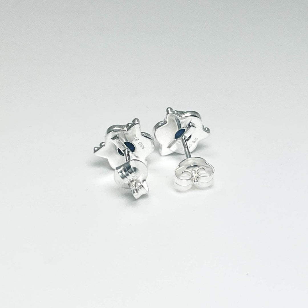 Sodalite Stud Earrings-Rocks and Gems Canada