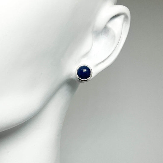 Sodalite Stud Earrings-Rocks and Gems Canada