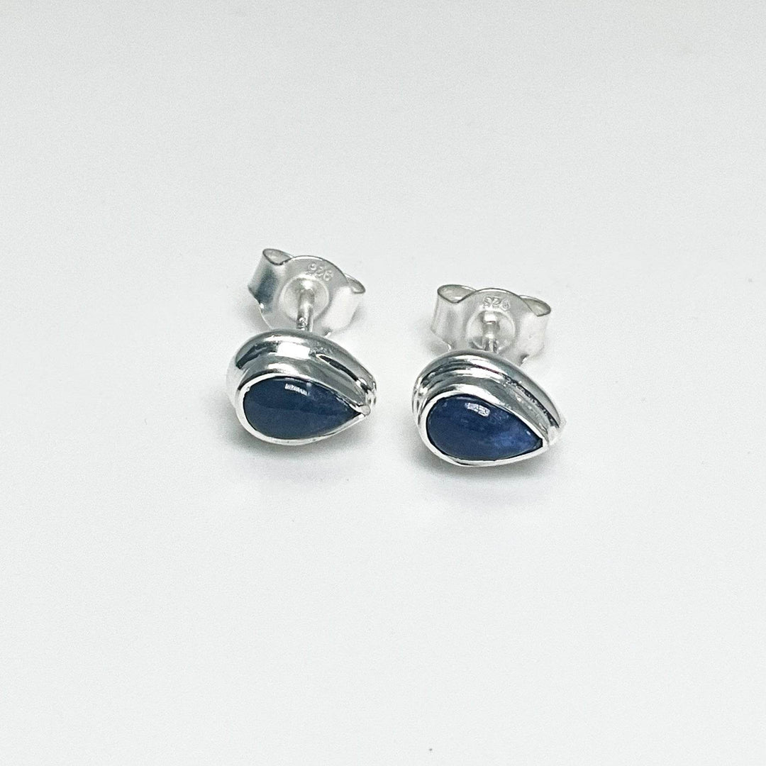 Sodalite Stud Earrings-Rocks and Gems Canada