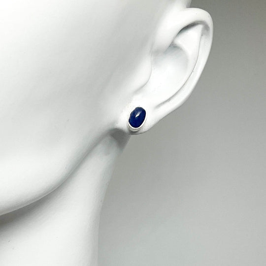 Sodalite Stud Earrings-Rocks and Gems Canada